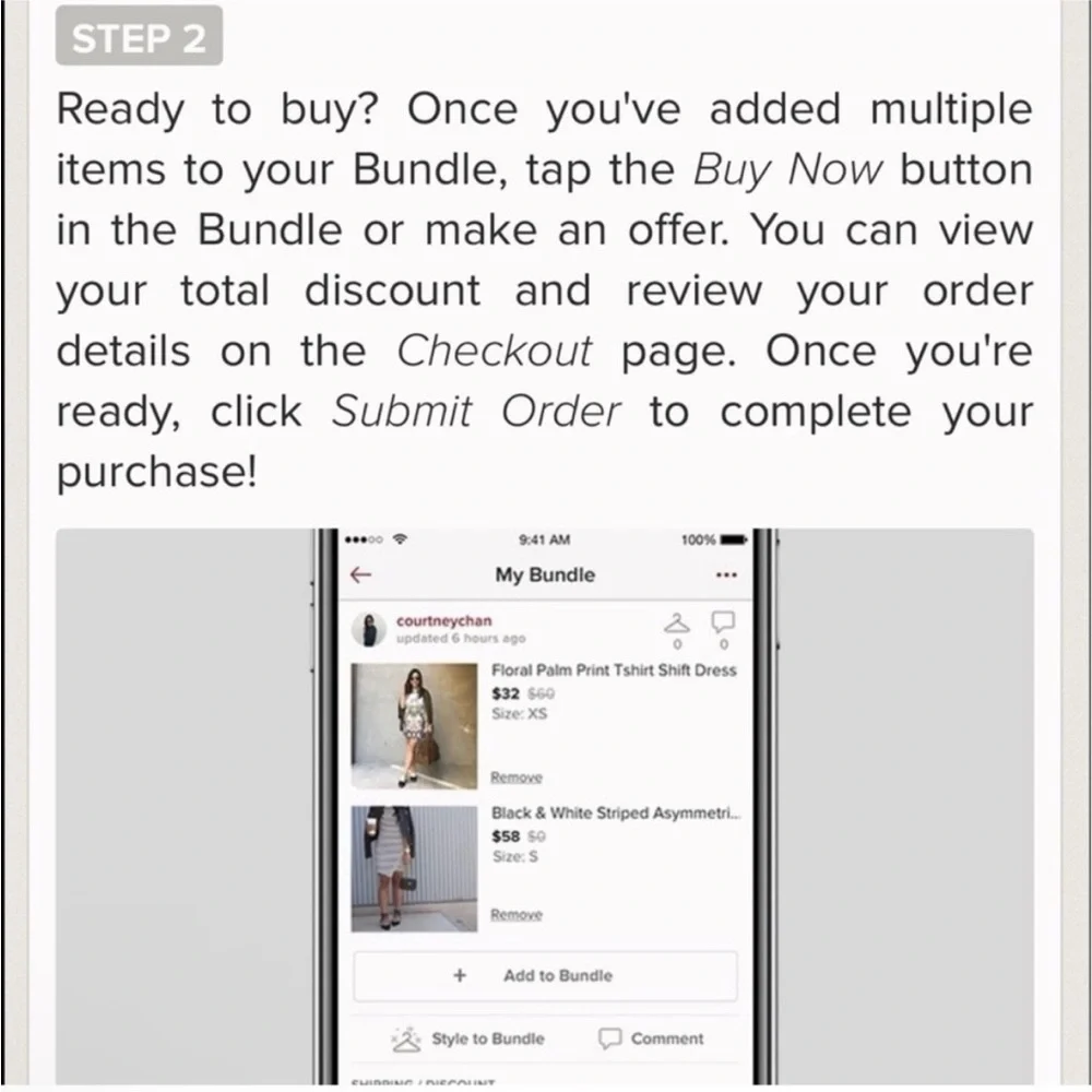 Thanks for Shopping Small Business. How to Bundle for 15% of 2+ Items